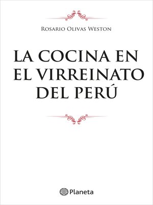 cover image of La Cocina en el Virreinato del Perú